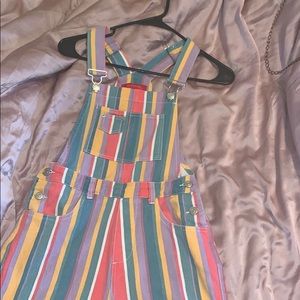 Rainbow overalls